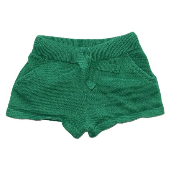 Organic Cotton Knit Shorts, Beech Tree Green, 6 - 12 months - Picture 1 of 4